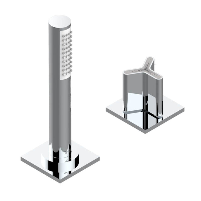THG - Deck mounted mixer with handshower, progressive cartridge - Umber PVD