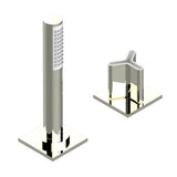 THG - Deck mounted mixer with handshower, progressive cartridge - Nickel Polished