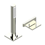 THG - Deck mounted mixer with handshower, progressive cartridge - Nickel Polished