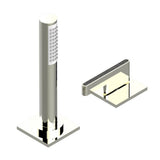 THG - Deck mounted mixer with handshower, progressive cartridge - Nickel Polished