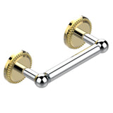 THG - Paper Roll Holder - Chrome Polished Gold Polished