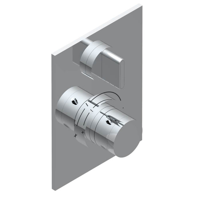 THG - Trim for THG thermostat 1 volume control, rough part supplied with fixing box ref.5 300AE/US - Matt Umber PVD