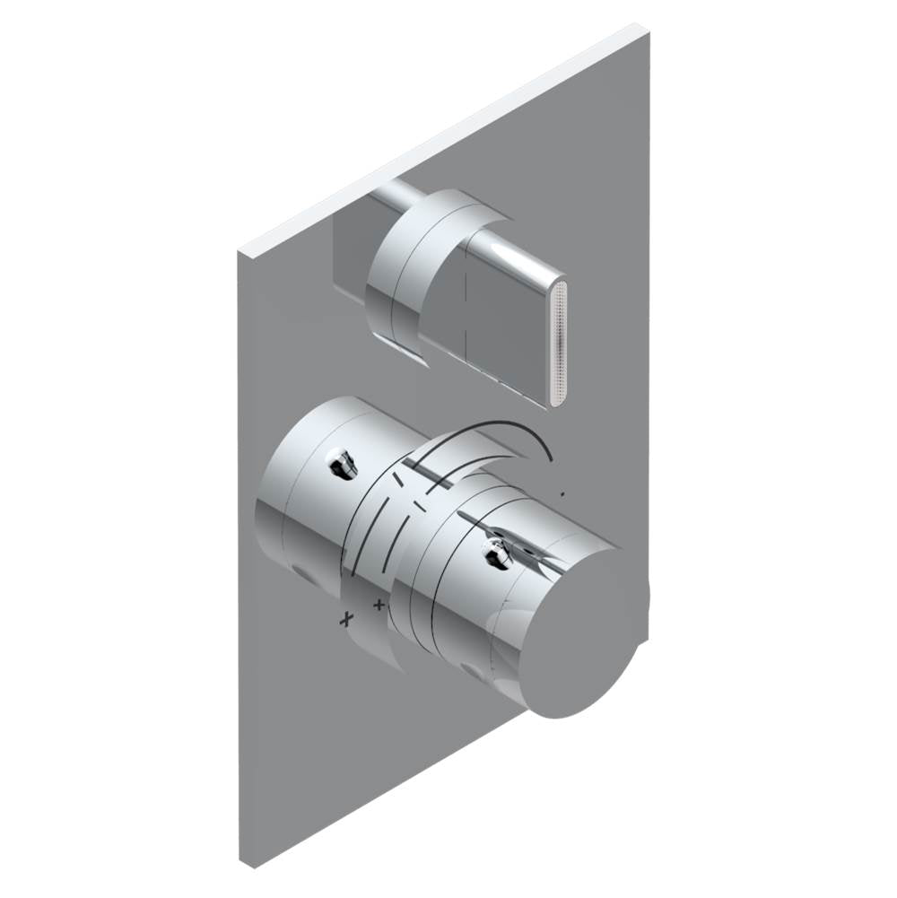 THG - Trim for THG thermostat 1 volume control, rough part supplied with fixing box ref.5 300AE/US - Matt Umber PVD