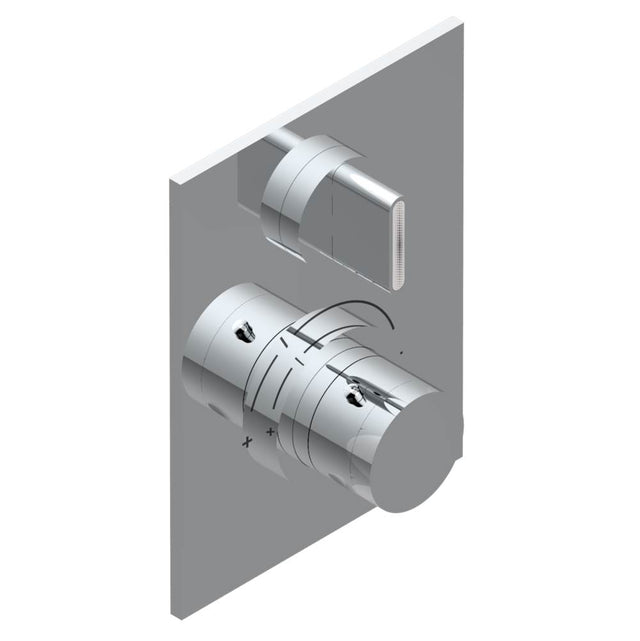 THG - Trim for THG thermostat 1 volume control, rough part supplied with fixing box ref.5 300AE/US - Matt Umber PVD
