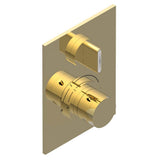 THG - Trim for THG thermostat 1 volume control, rough part supplied with fixing box ref.5 300AE/US - Gold Polished