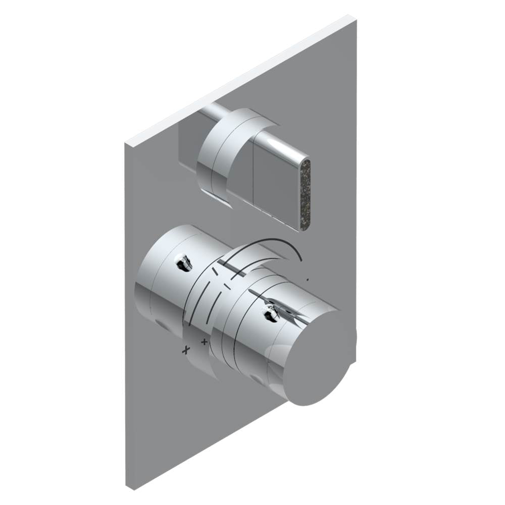THG - Trim for THG thermostat 1 volume control, rough part supplied with fixing box ref.5 300AE/US - Matt Umber PVD