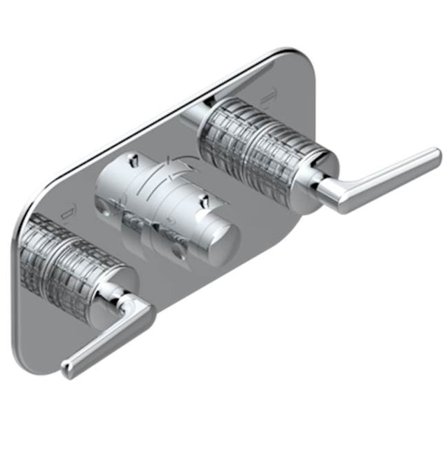 THG - Trim For Thg Thermostat With 2 Valves Ref. 5 401ahm/us Rough Part Supplied With Fixing Box, Item To Be Installed Horizontal - Umber PVD