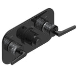 THG - Trim For Thg Thermostat With 2 Valves Ref. 5 401ahm/us Rough Part Supplied With Fixing Box, Item To Be Installed Horizontal - Brown Bronze Color PVD