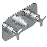 THG - Trim For Thg Thermostat With 2 Valves Ref. 5 401ahm/us Rough Part Supplied With Fixing Box, Item To Be Installed Horizontal - Umber PVD