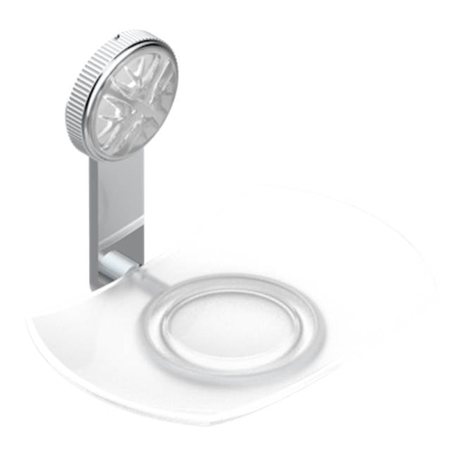 THG - Glass Soap Dish, Wall Mounted - Matt Umber PVD