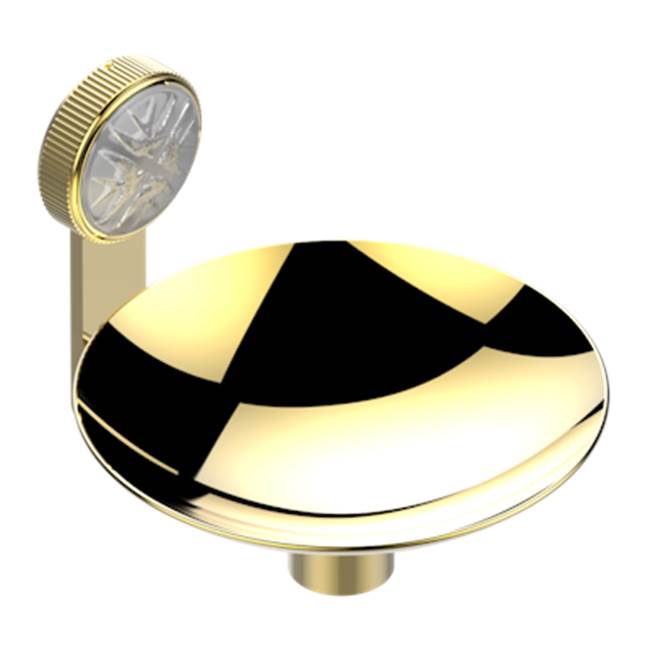 THG - Soap Dish, Wall Mounted, 6'' Diameter - Gold Polished