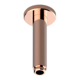 THG - Vertical Shower Arm Ceiling Mounted 1/2'' Connection - Blush PVD