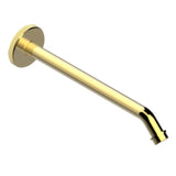 THG - Horizontal Shower Arm, 45°, Lg: 10'' - Gold Color PVD