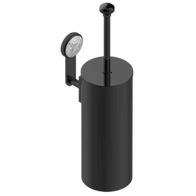 THG - Metal Toilet Brush Holder With Brush With Cover Wall Mounted - Brown Bronze Color PVD