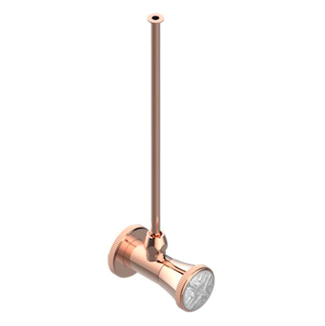 THG - Angle Supply Valve With 3/8'' Adaptor Set - Blush PVD