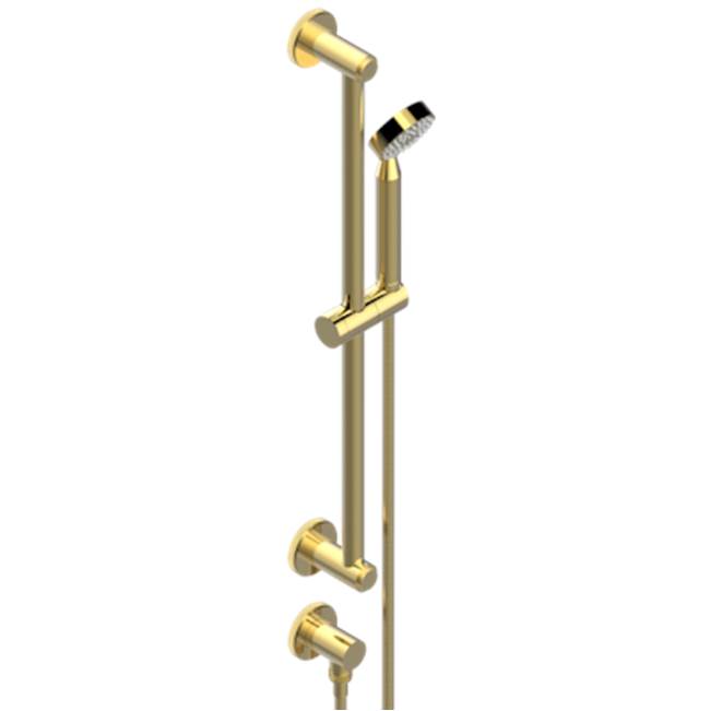 THG - Slide Bar With Handhsower And Elbow - Gold Polished