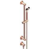 THG - Slide Bar With Handhsower And Elbow - Blush PVD
