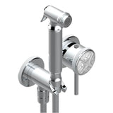 THG - Trim Only For WC Douche Includes Trigger Spray, Wall Mounted Single Lever Mixer, Reinforced Hose, Wall Outlet With Integrated Elbow And Safety Stopper - Matt Umber PVD