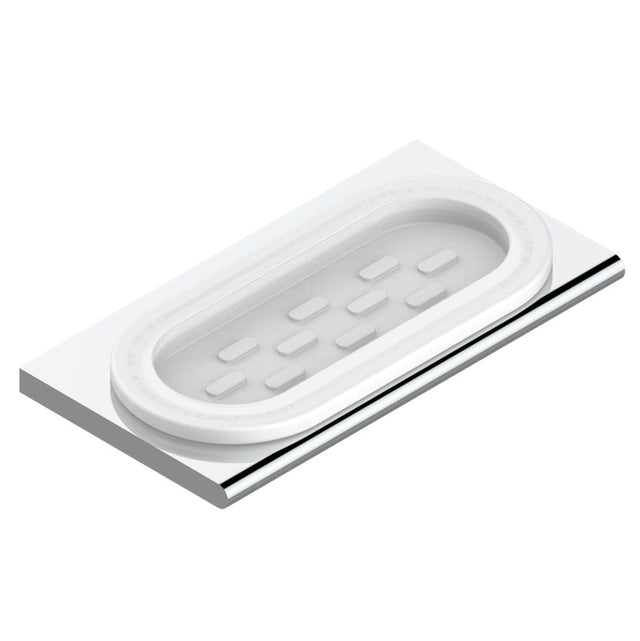 THG - Glass soap dish, wall mounted - Umber PVD