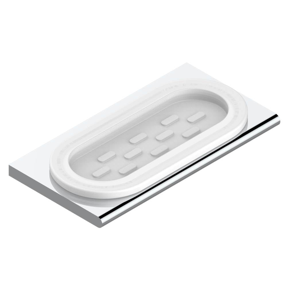 THG - Glass soap dish, wall mounted - Umber PVD