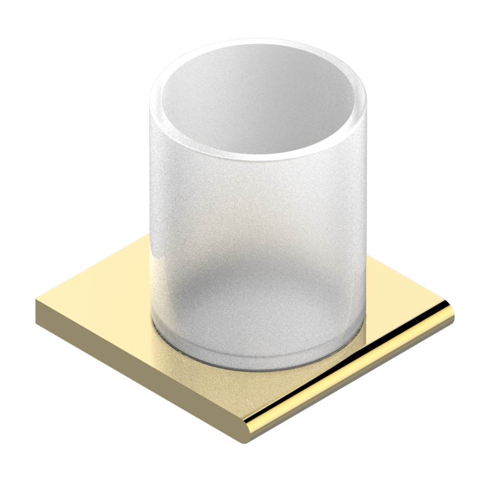 THG - Tumbler holder, wall mounted - Gold Polished