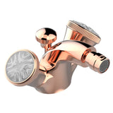 THG - Single Hole Bidet Faucet With Drain - Blush PVD