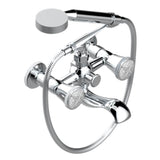 THG - Exposed Tub Filler With Cradle Handshower, Wall Mounted - Matt Umber PVD