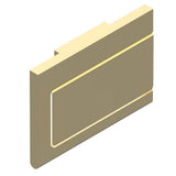 THG - Toilet paper holder, single mount with cover - Gold Polished