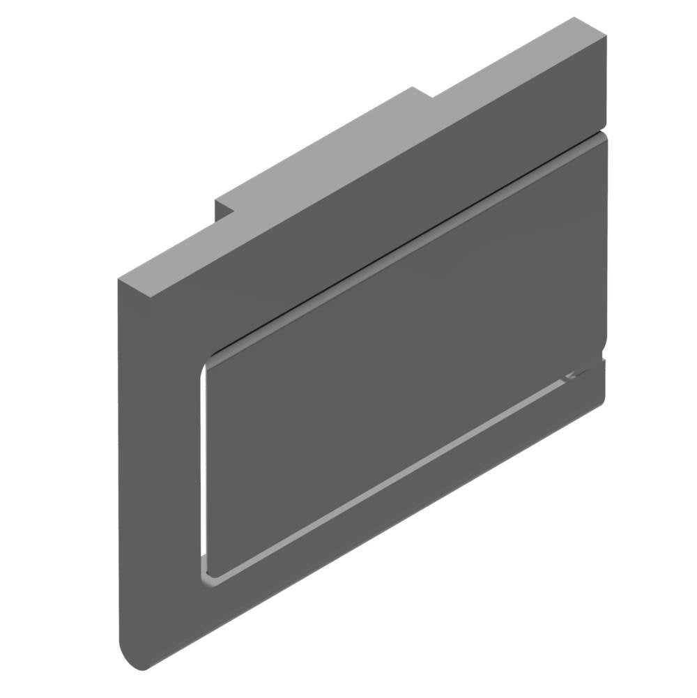 THG - Toilet paper holder, single mount with cover - Matt Graphite PVD