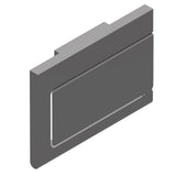 THG - Toilet paper holder, single mount with cover - Matt Graphite PVD