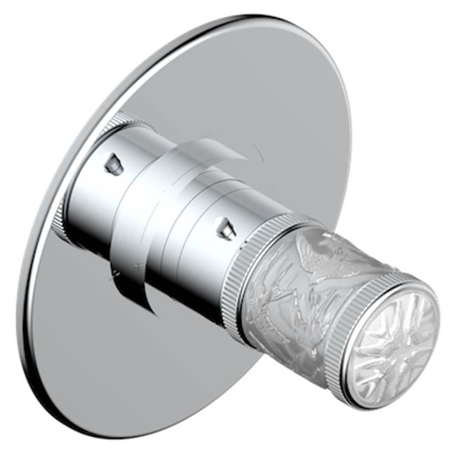 THG - Trim For Thg Thermostatic Valve, Rough Part Supplied With Fixing Box Ref. 5 200ae/us - Round Plate Model - Matt Umber PVD