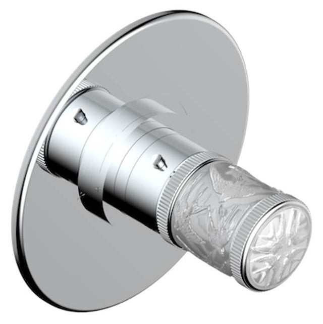 THG - Trim For Thg Thermostatic Valve, Rough Part Supplied With Fixing Box Ref. 5 200ae/us - Round Plate Model - Matt Umber PVD
