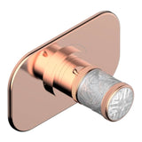 THG - Trim For Thg Thermostat, Rough Part Supplied With Fixing Box Ref.5 200ae/us - Blush PVD