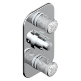 THG - Trim For Thg Thermostat 2 Volume Controls, Rough Part Supplied With Fixing Box Ref. 5 400ae/us - Matt Umber PVD