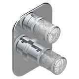 THG - Trim For Thg Thermostat With 2-way Diverter, Rough Part Supplied With Fixing Box Ref. 5 500ae/us - Matt Umber PVD