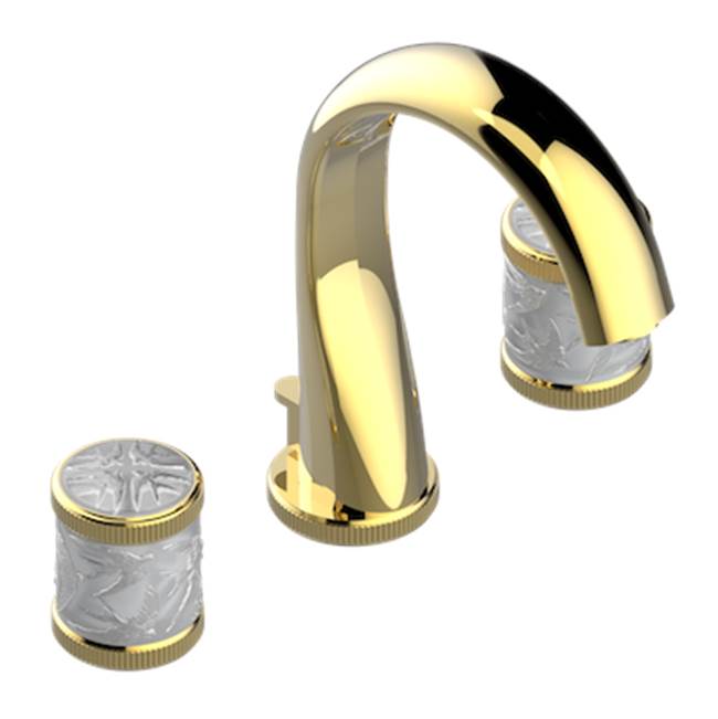THG - Widespread Lavatory Set With Drain - Gold Color PVD