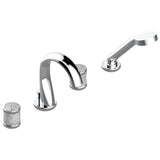 THG - Roman Tub Set With Diverter Spout And Handshower, 3/4'' Valves - Matt Umber PVD