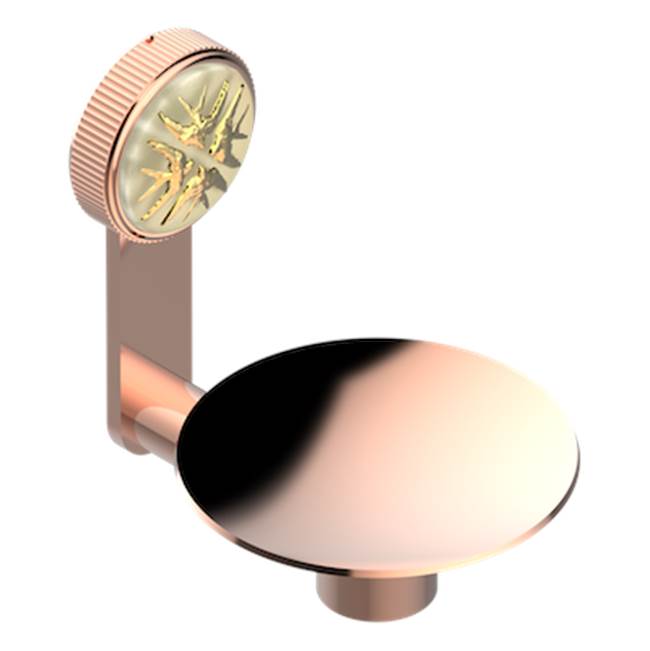 THG - Soap Dish, Wall Mounted, 4'' Diameter - Blush PVD
