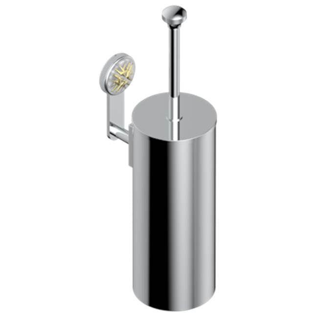 THG - Metal Toilet Brush Holder With Brush With Cover Wall Mounted - Matt Umber PVD