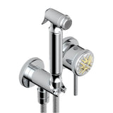 THG - Trim Only For WC Douche Includes Trigger Spray, Wall Mounted Single Lever Mixer, Reinforced Hose, Wall Outlet With Integrated Elbow And Safety Stopper - Matt Umber PVD