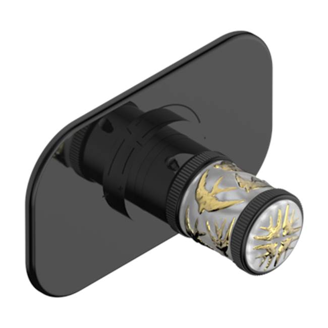 THG - Trim For Thg Thermostat, Rough Part Supplied With Fixing Box Ref.5 200ae/us - Brown Bronze Color PVD
