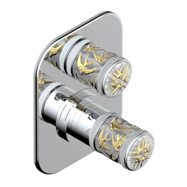 THG - Trim For Thg Thermostat 1 Volume Control, Rough Part Supplied With Fixing Box Ref.5 300ae/us - Matt Umber PVD