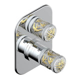 THG - Trim For Thg Thermostat 1 Volume Control, Rough Part Supplied With Fixing Box Ref.5 300ae/us - Matt Umber PVD