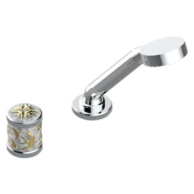 THG - Deck Mounted Mixer With Handshower, Progressive Cartridge - Matt Umber PVD
