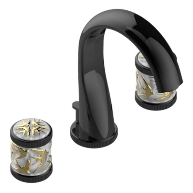 THG - Widespread Lavatory Set With Drain - Brown Bronze Color PVD