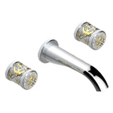 THG - Trim For Wall Mounted 3-hole Lavatory Set Only - Matt Umber PVD