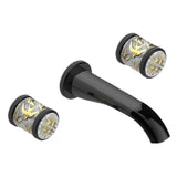 THG - Trim For Wall Mounted 3-hole Lavatory Set Only - Brown Bronze Color PVD