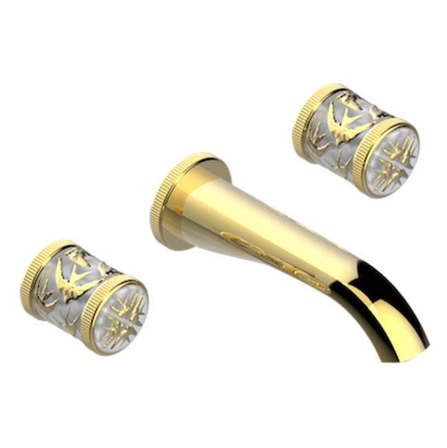 THG - Trim For Wall Mounted 3-hole Lavatory Set Only - Gold Color PVD