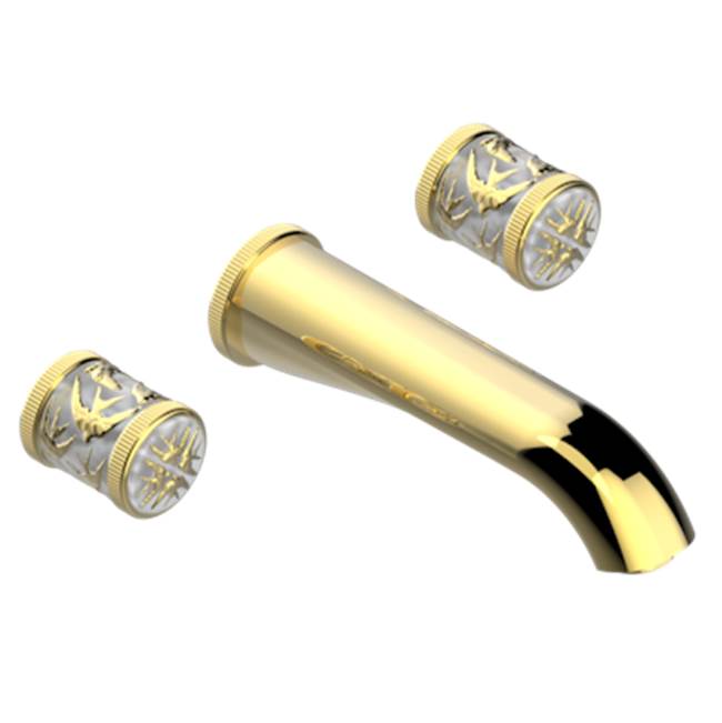 THG - Trim For Wall Mounted 3-hole Bath Set Only - Gold Polished