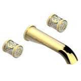 THG - Trim For Wall Mounted 3-hole Bath Set Only - Gold Color PVD